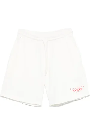 John Richmond Elastic Waistband Drawstring Shorts