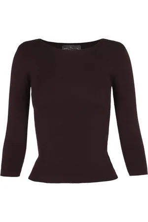 Cortana Long Sleeve Silk Blend Top