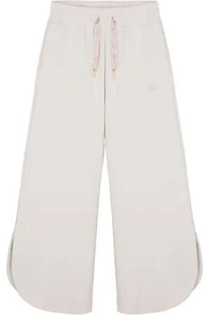 Colmar Wide Trousers, female, , M, Cream Dresses with Elastic Waist