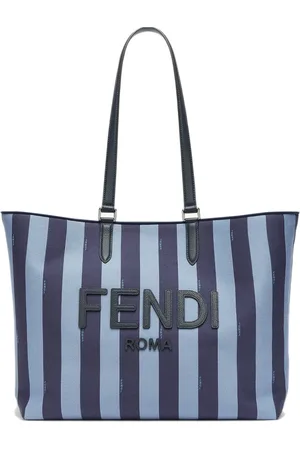 Fendi Tote Bags, male, , ONE SIZE, Jacquard Pequin Shopping Bag