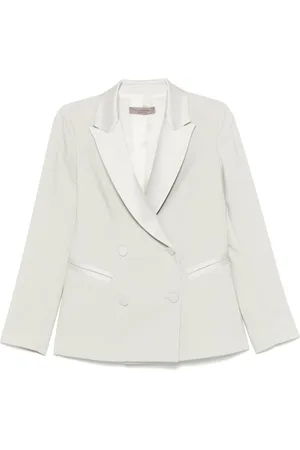 D.EXTERIOR Blazers, female, , L, Mint Green Double-Breasted Jacket