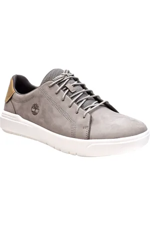 Timberland Sneakers, male, , 9 1/2 UK, Grey Nubuck Blucher Shoe with White Sole