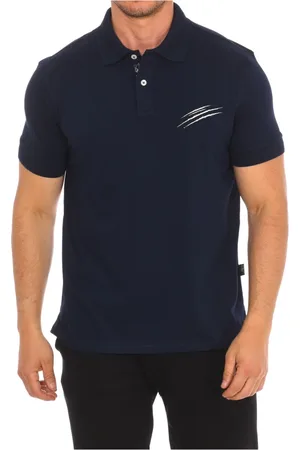 Philipp Plein Polo Shirts, male, , S, Short Sleeve Polo Shirt with Claw Print