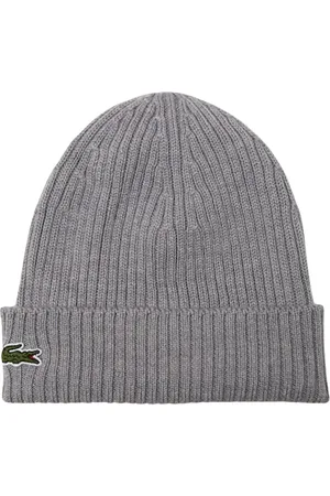 Lacoste Rib Knit Brushed Wool Beanie