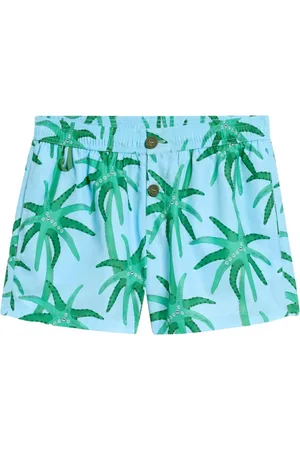 Jacquemus Beachwear, male, , XL, Aqua Beachwear with Front Pocket