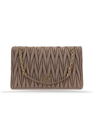 Miu Miu Shoulder Bag Magnetic Button Leather