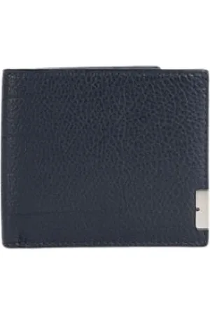 Burberry Wallets & Cardholders, male, , ONE SIZE, Navy Blue Leather Wallet