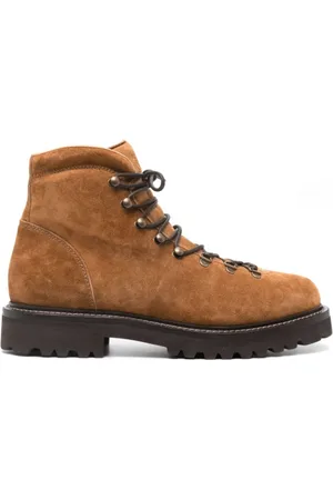 Brunello Cucinelli Lace-up Boots, male, , 8 1/2 UK, Lace-Up Suede Boots