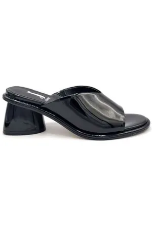 Jeannot Heeled Mules, female, , 8 UK, Patent Leather Mule Sandals