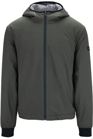 FAY Winter Jackets, male, , XL, Button Zip Hooded Puffer Jacket