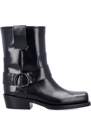 VALENTINO GARAVANI Ankle Boots, female, , 3 UK, Leather Biker Ankle Boots