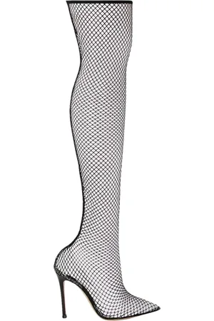 Gianvito Rossi Mesh Knee-High Boots