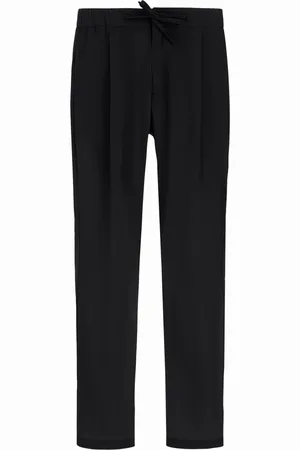 HERNO Straight Trousers, male, , 2XL, Stretch Nylon Drawstring Trousers
