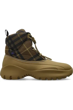 Burberry Lace-up Boots, male, , 8 UK, Check Scoot Trek Boots