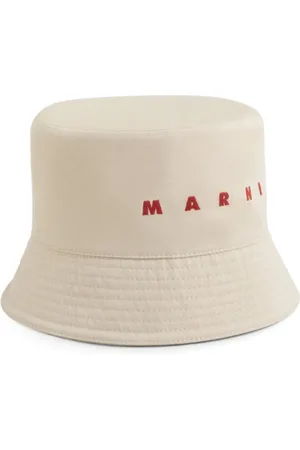 Marni Hats, male, , M, Embroidered Bucket Hat