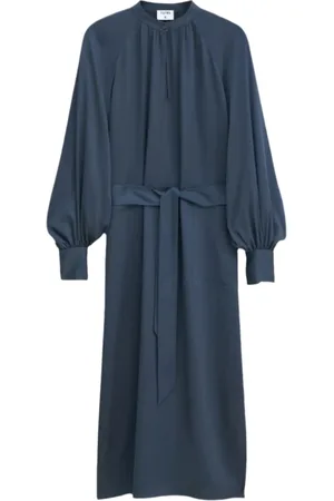 Filippa K Midi Dresses, female, , S, Belted Long Sleeve Midi Dress