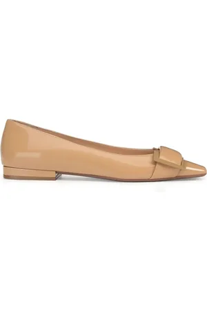 Sergio Rossi Ballerinas, female, , 2 UK, Leather Ballerina Flats Patent Square Toe