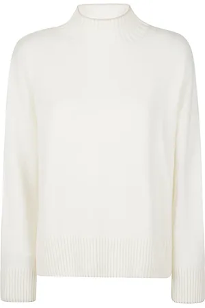 ELEVENTY Cashmere Knitwear, female, , XS, Cashmere High Neck Jumper with Tipping