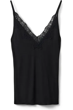 Sofie Schnoor Sleeveless Tops, female, , L, Lace Detail Tank Top