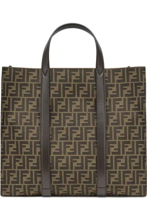 Fendi Tote Bags, male, , ONE SIZE, FF Motif Leather Bag