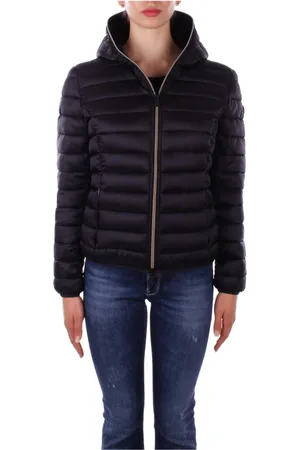 save the duck Winter Jackets, female, , 2XL, Hooded Jacket with Side Logo Zipper