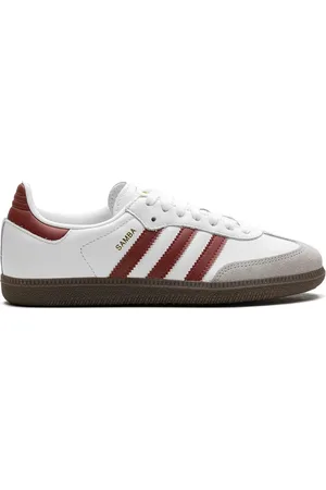 adidas Sneakers, female, , 11 UK, White Lace-Up Trainers with Signature Stripes