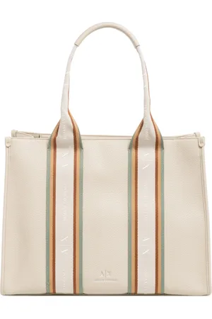Armani Exchange Stylish Tote Bag with Zip Closure