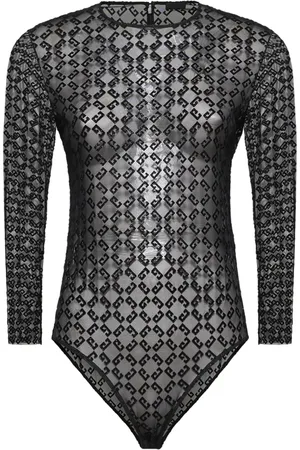 Givenchy Velvet Monogram Bodysuit