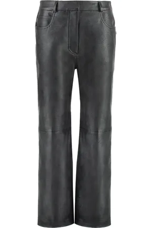 Stella McCartney Faux Leather Trousers with Flat Pockets