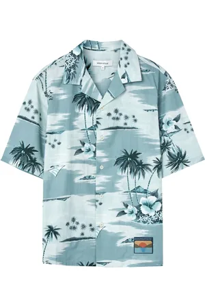 Maison Kitsuné Short Sleeve Shirts, male, , M, Resort Shirt