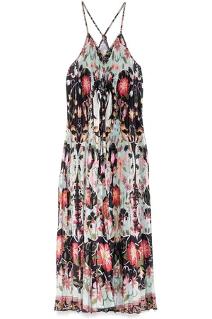 Farm Rio Botanical Print Halterneck Dress