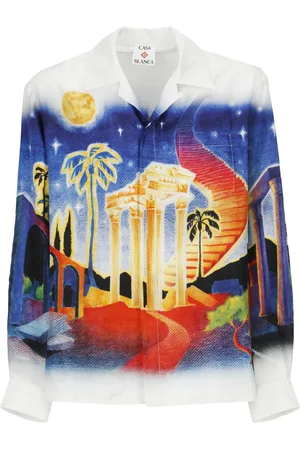 Casablanca Casual Shirts, male, , L, Midnight Acropolis Shirt