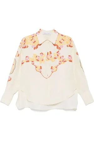 RAQUEL DINIZ Shirts, female, , S, Ivory Linen Blouse Elegant Stylish Shirt