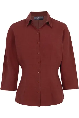Cortana Shirts, female, , M, Linen Fitted Shirt