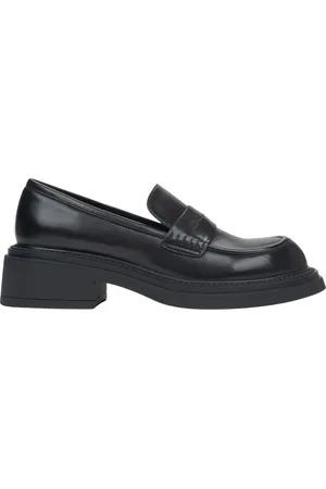 Estro Penny Loafers with a Square Heel