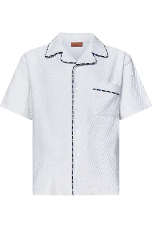 Missoni Short Sleeve Shirts, male, , S, Zig Zag Pattern Shirt