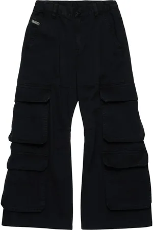 Diesel Trousers, female, , 12 Y, Wide Leg Cargo Trousers