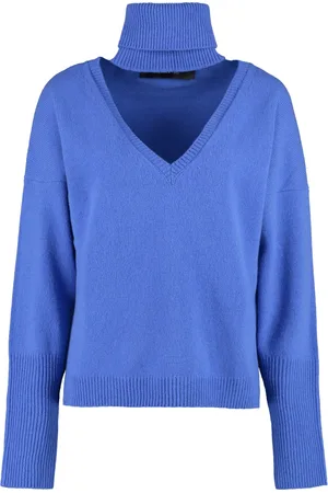 FEDERICA TOSI Detachable Collar Wool Cashmere Jumper