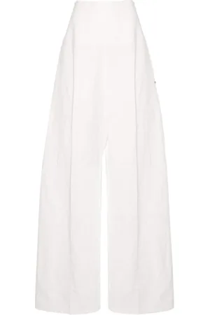 Sportmax Wide Trousers, female, , 2XS, Wide Trousers with Rhinestone Detail