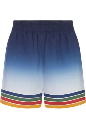 Casablanca Casual Shorts, female, , XS, Striped Silk Shorts