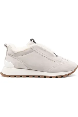 Brunello Cucinelli Suede Trainers with Monili