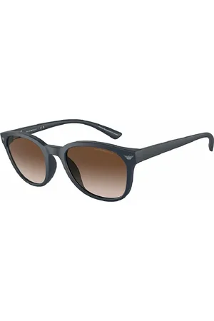 Emporio Armani Sunglasses, male, , 53 MM, Matte Sunglasses with Brown Gradient