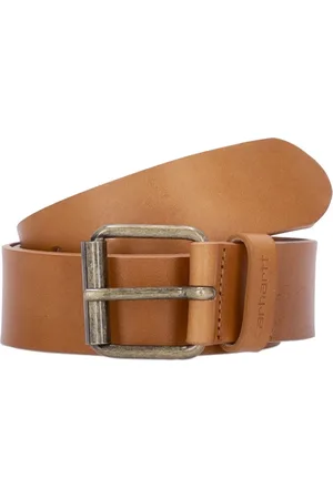 Carhartt Belts, male, , L, Script Leather Belt