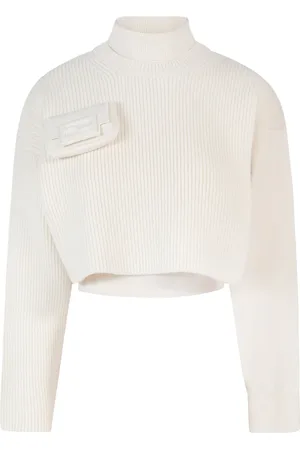 Fendi Turtlenecks, female, , S, Beige Turtleneck Ss23