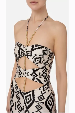 Elisabetta Franchi Jumpsuits, female, , L, Ethnic Print Jumpsuit