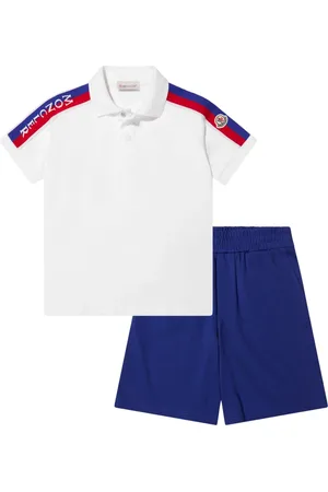 Moncler Sport Sets, male, , 12 Y, Polo Shirt and Shorts Set