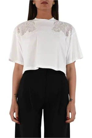 Elisabetta Franchi Boxy Cut Jersey T-Shirt