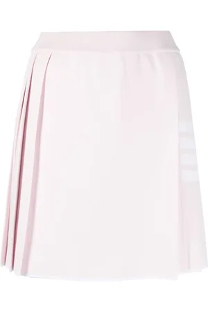 Thom Browne Short Skirts, female, , XS, 4-Bar Pleated Miniskirt