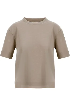 HERNO T-Shirts, female, , L, Grey Knit Effect Sweatshirt