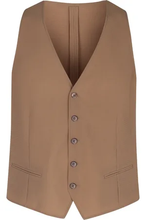 Emporio Armani Polyester Single-breasted Vest with Pockets